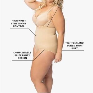 Women's High-Waist Shapewear Briefs M/L